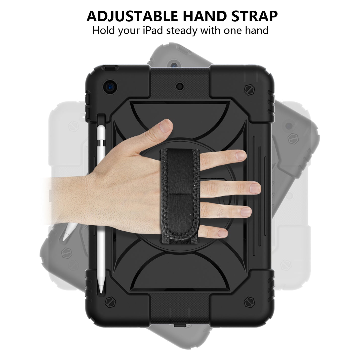 Ipad Air 4 Shockproof Hard Case Black