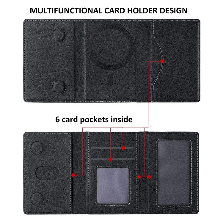 Tri-foldable Magsafe Wallet  Black