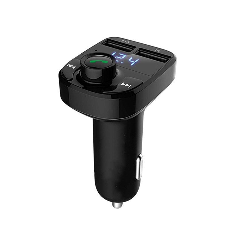 X8 Bluetooth Dual USB  Car Charger Black