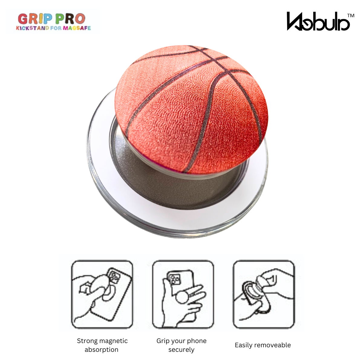 Nebula GripPro Magnetic Phone Grip Basketball