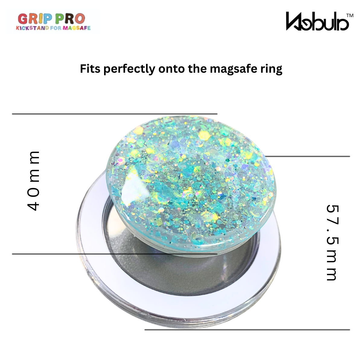 Nebula GripPro Magnetic Phone Grip Confetti Ice Blue