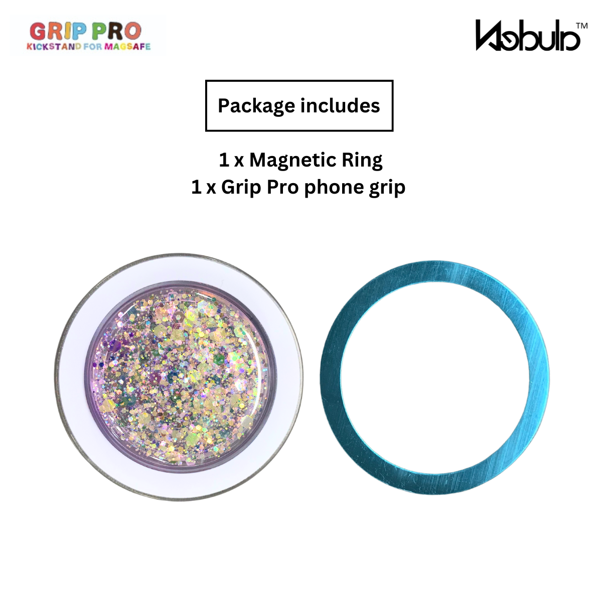 Nebula GripPro Magnetic Phone Grip Confetti Purple