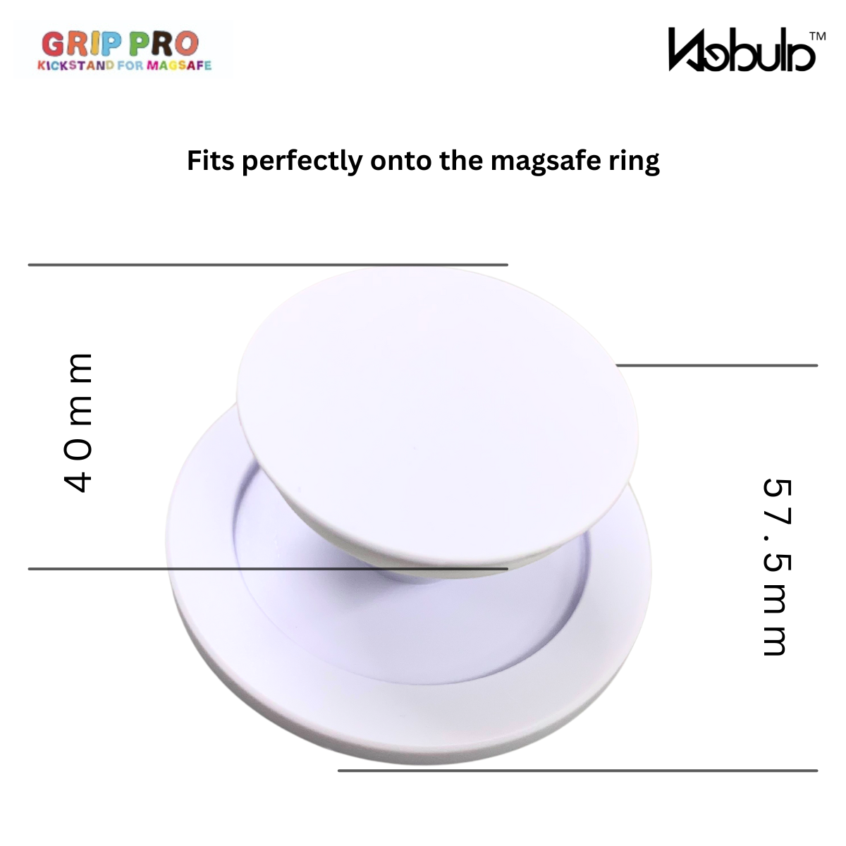 Nebula GripPro Magnetic Phone Grip White