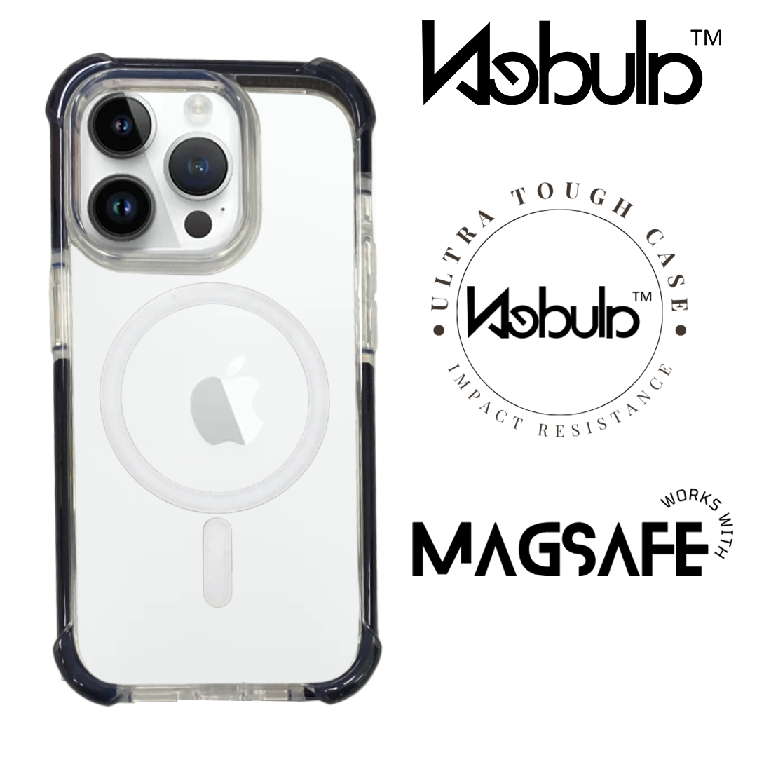 Nebula Clear Back Tough Case MagSafe Case Black