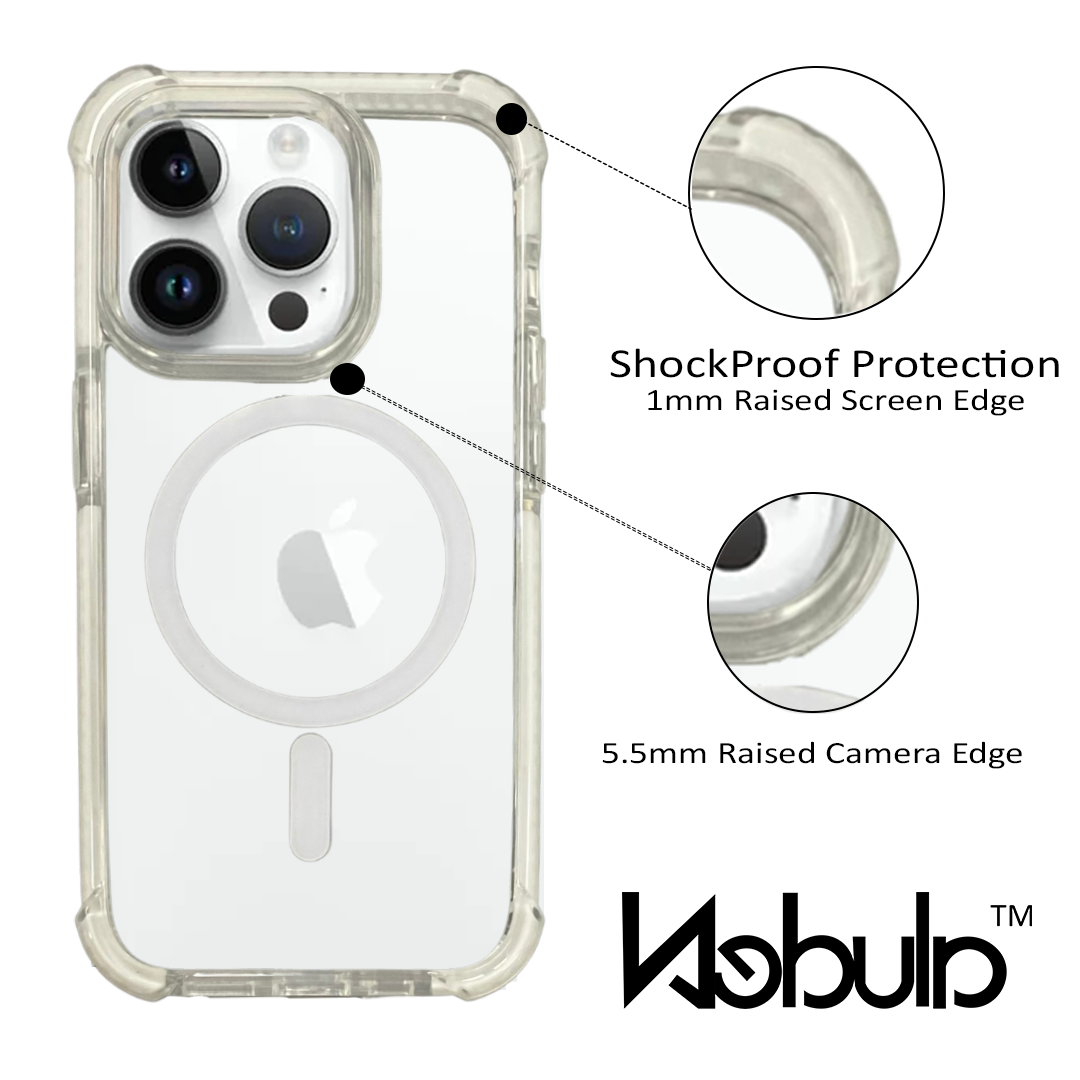 Nebula Clear Back Tough Case MagSafe White - iPhone