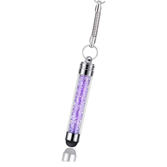 Mini Crystal Stylus Pen Violet
