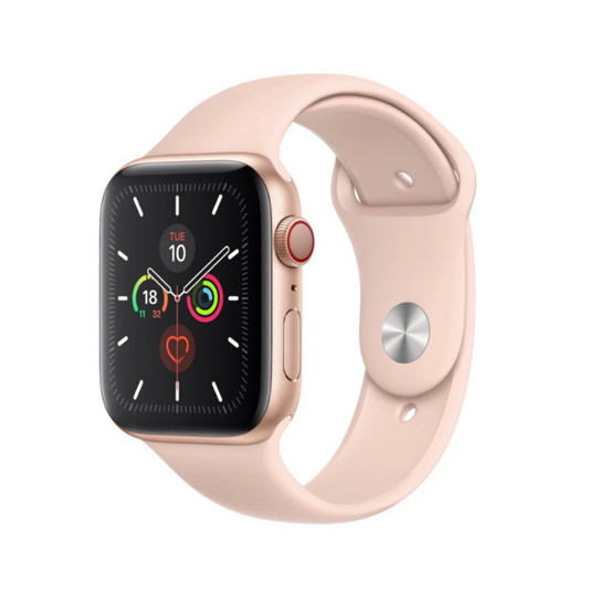 Apple Watch Silicone Black Nod Pink