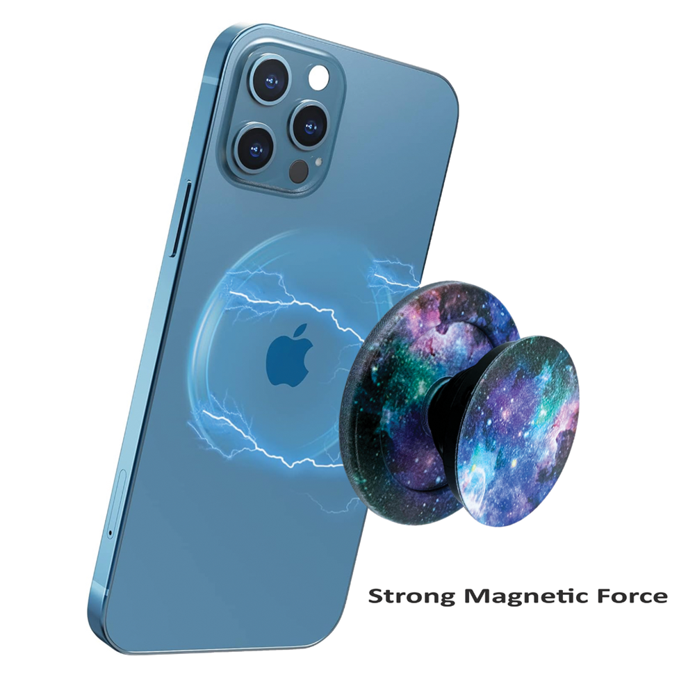Magnetic Phone Grip Blue Nebula