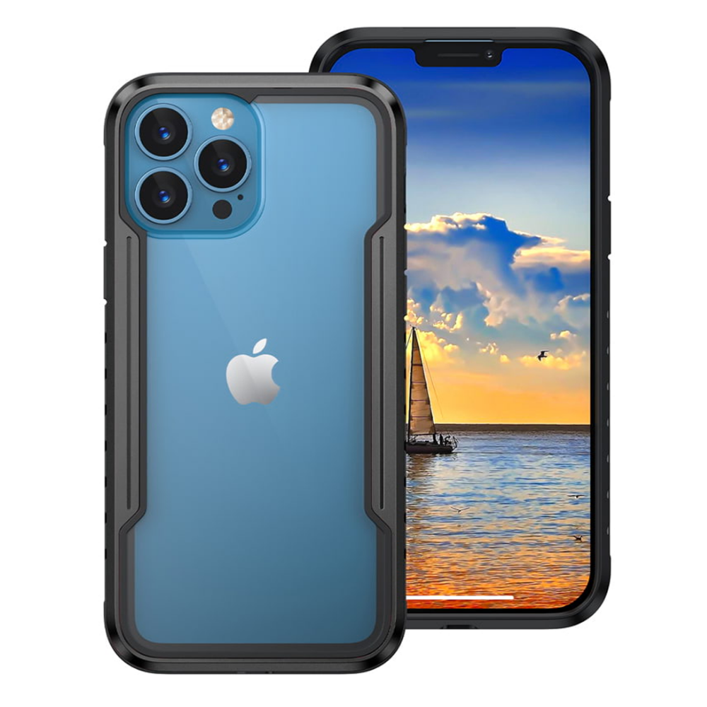 Nebula Clear Protective Case Black - iPhone