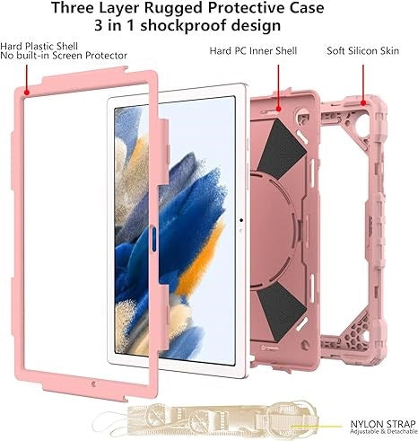 Ipad 10.2inch Shockproof Hard Case Rose Gold