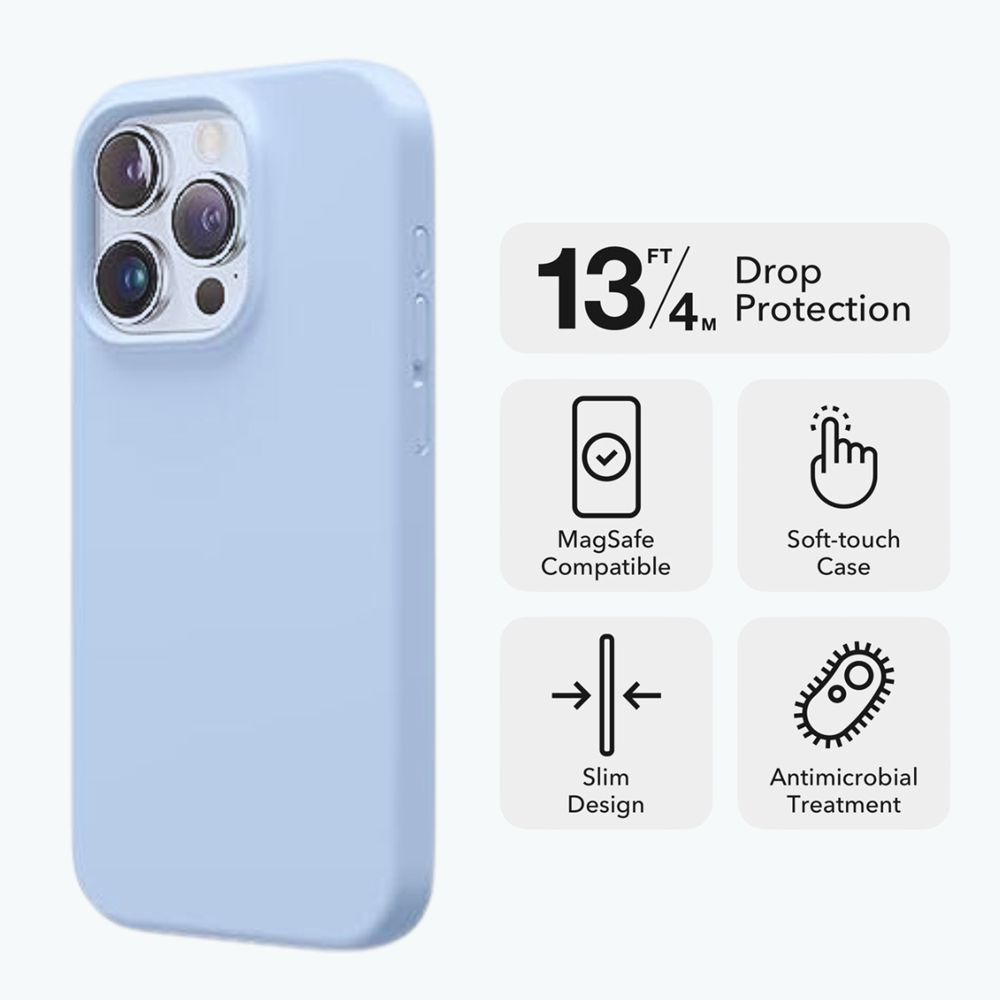 iPhone 15 Pro/14Pro Silicone Rubber Case Purple