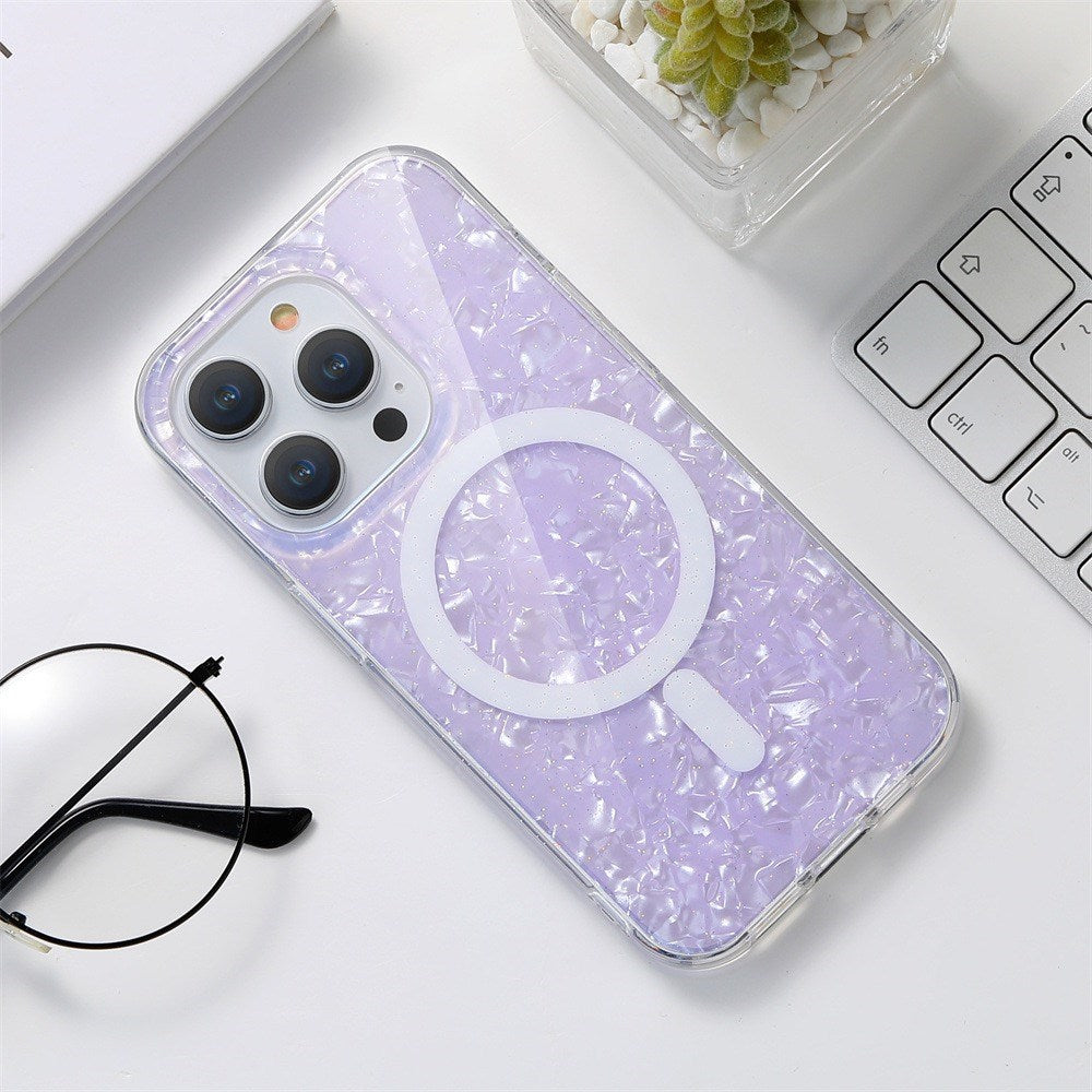 Nebula Opal Shell Magsafe Case Purple - iPhone