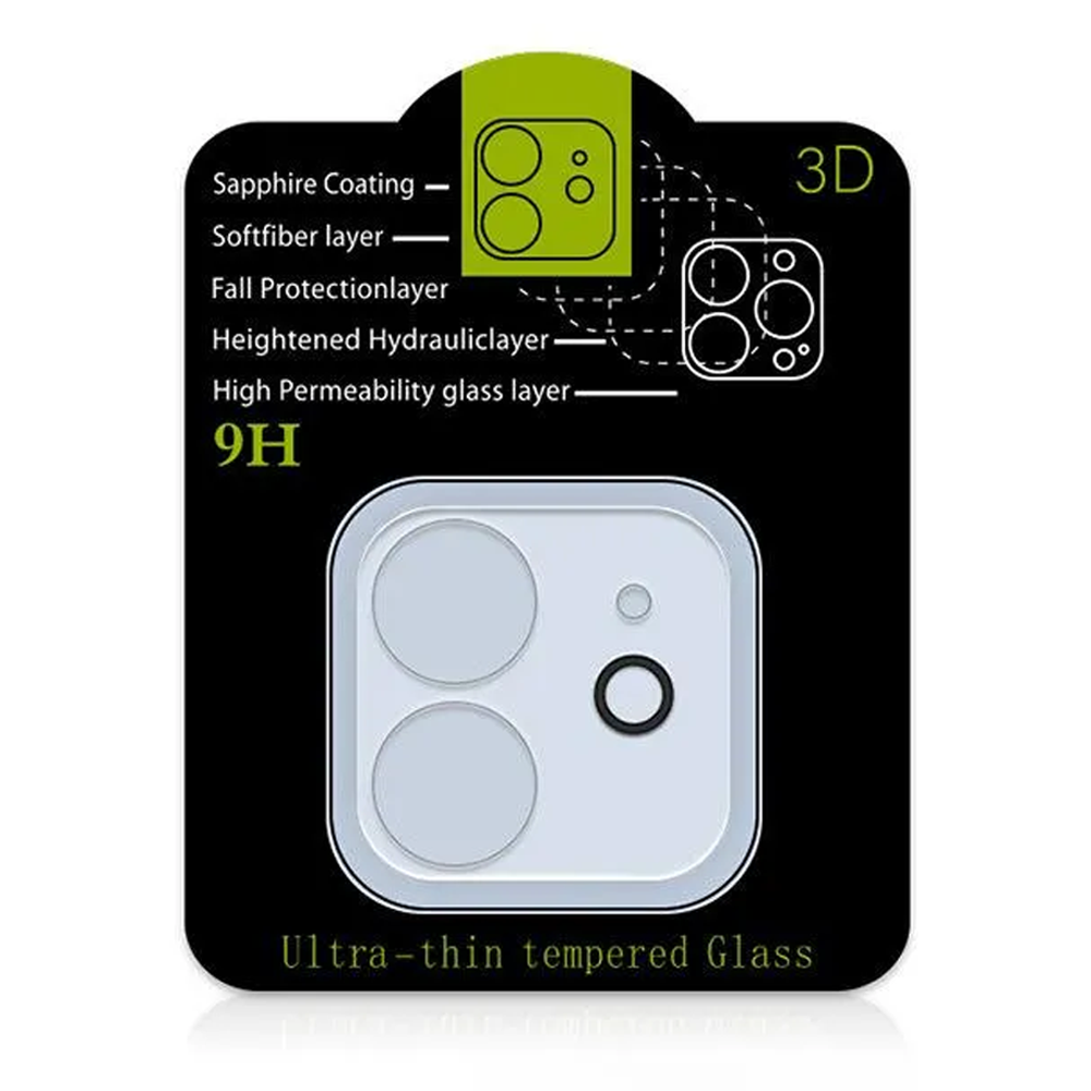 9D Full Camera Lens Tempered Glass Screen Protector IP11