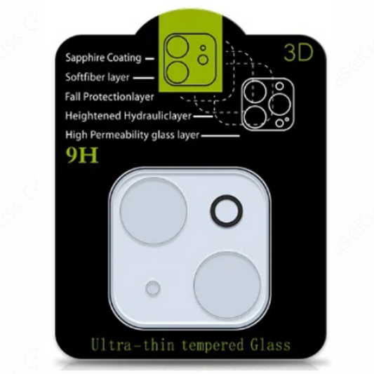 9D Full Camera Lens Tempered Glass Screen Protector IP15/15Plus